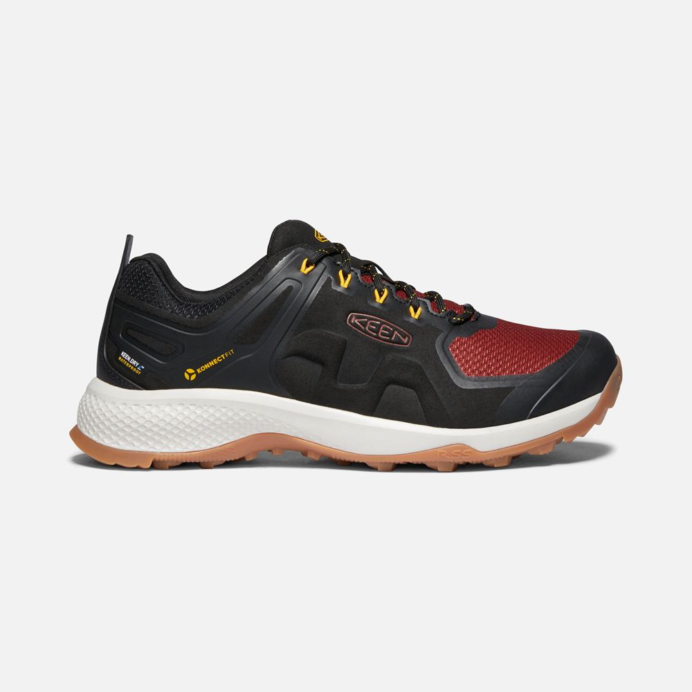 Keen Wandelschoenen Heren Zwart/Rood - Explore Waterproof - 47135-SGXN